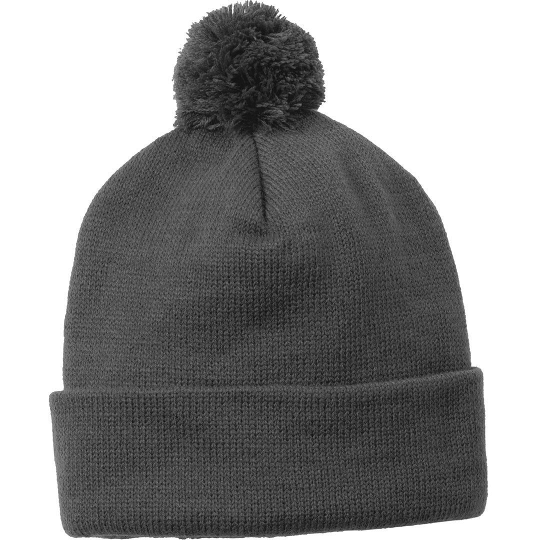 Sport-Tek Solid Pom Pom Beanie