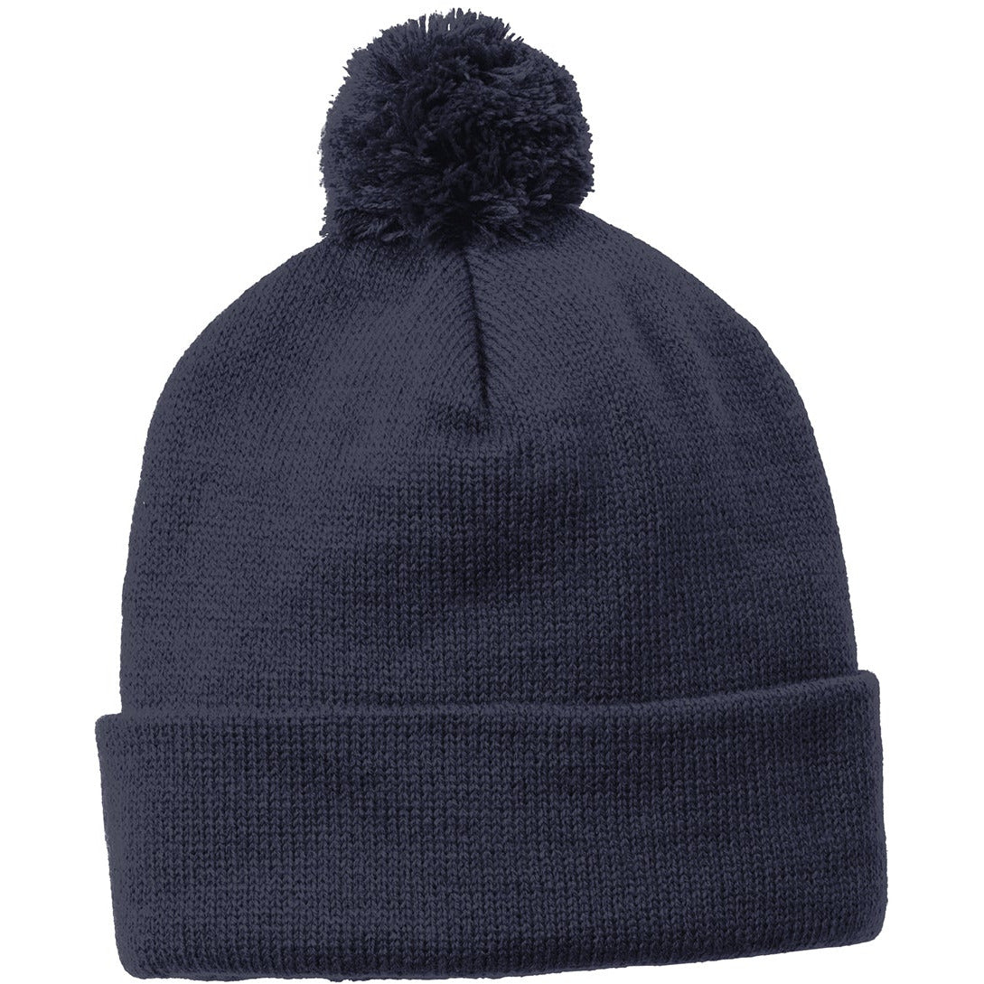 Sport-Tek Solid Pom Pom Beanie