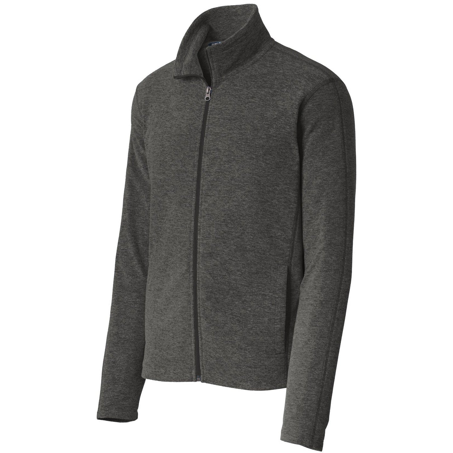 Port Authority Heather Microfleece Full-Zip Jacket