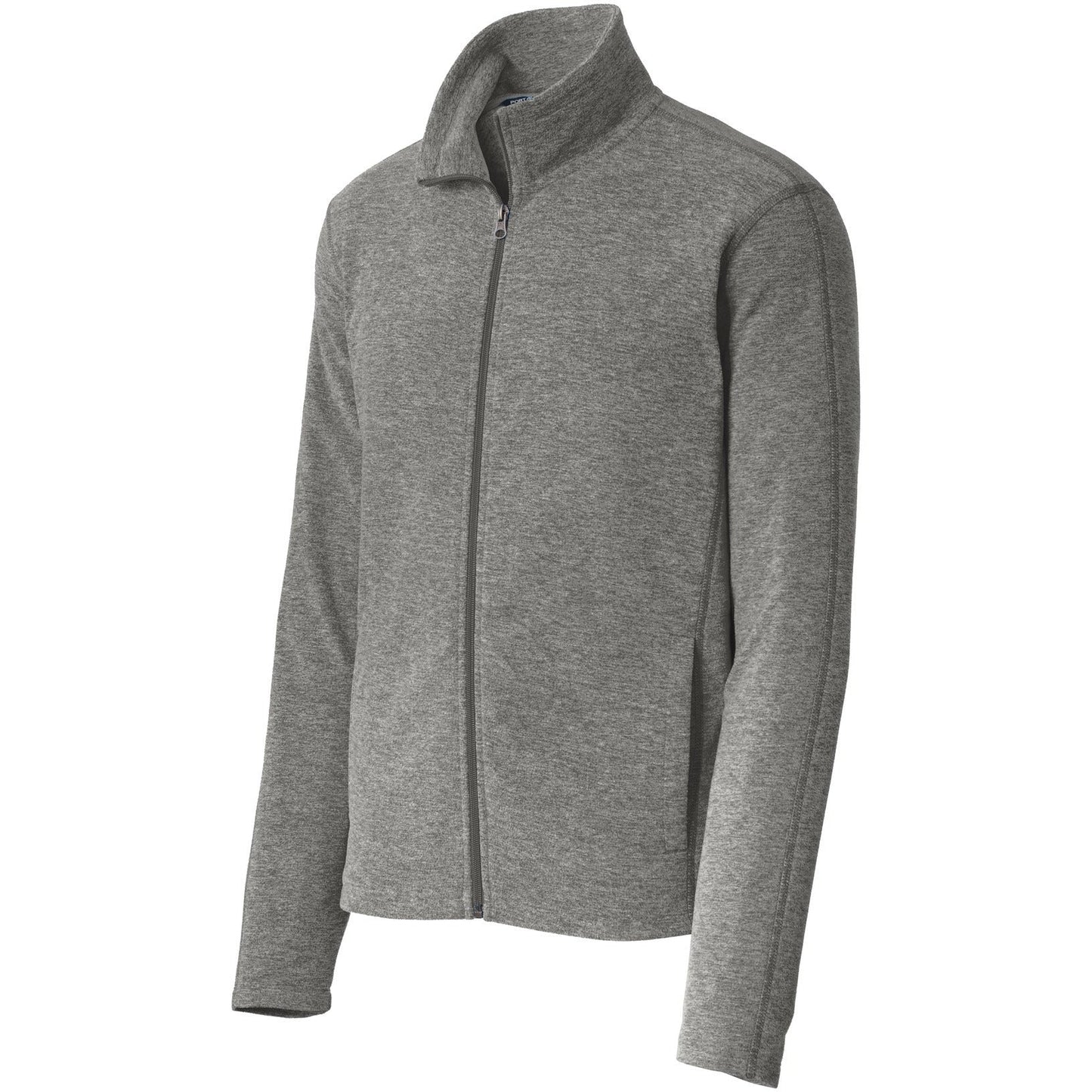 Port Authority Heather Microfleece Full-Zip Jacket