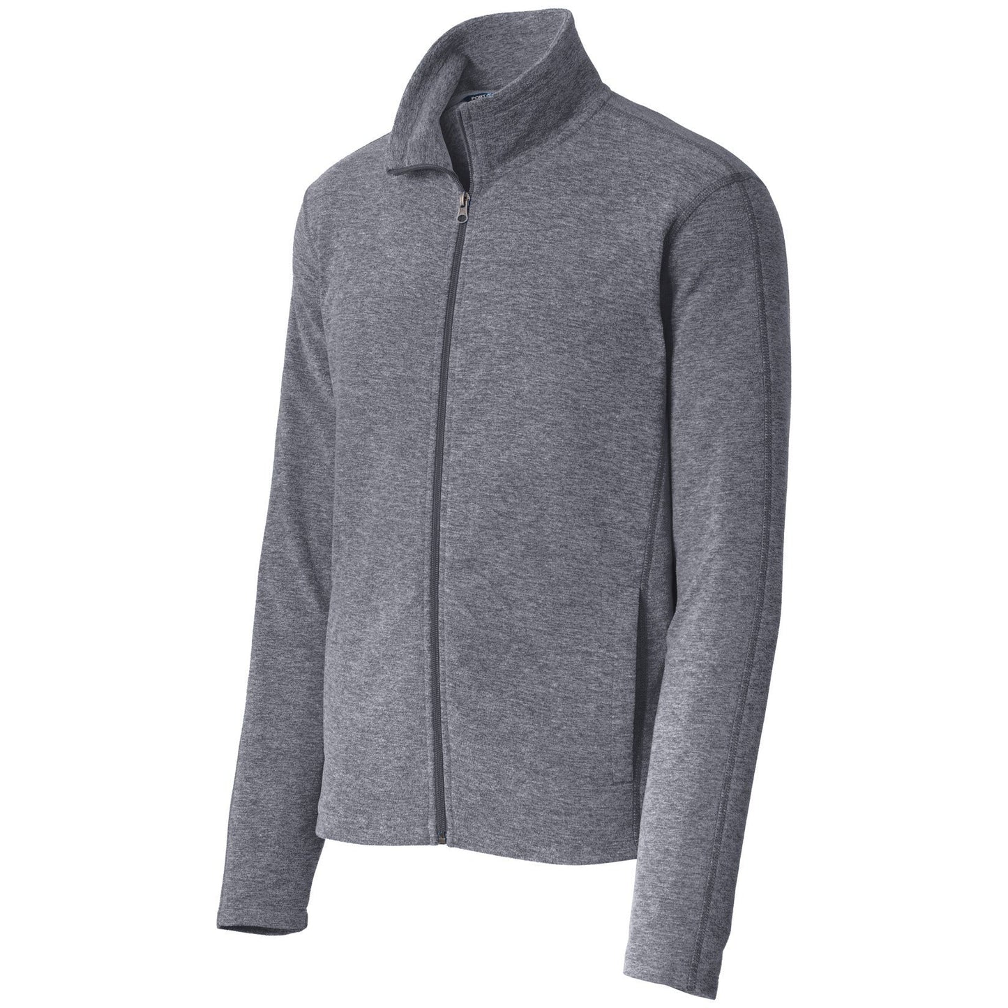 Port Authority Heather Microfleece Full-Zip Jacket