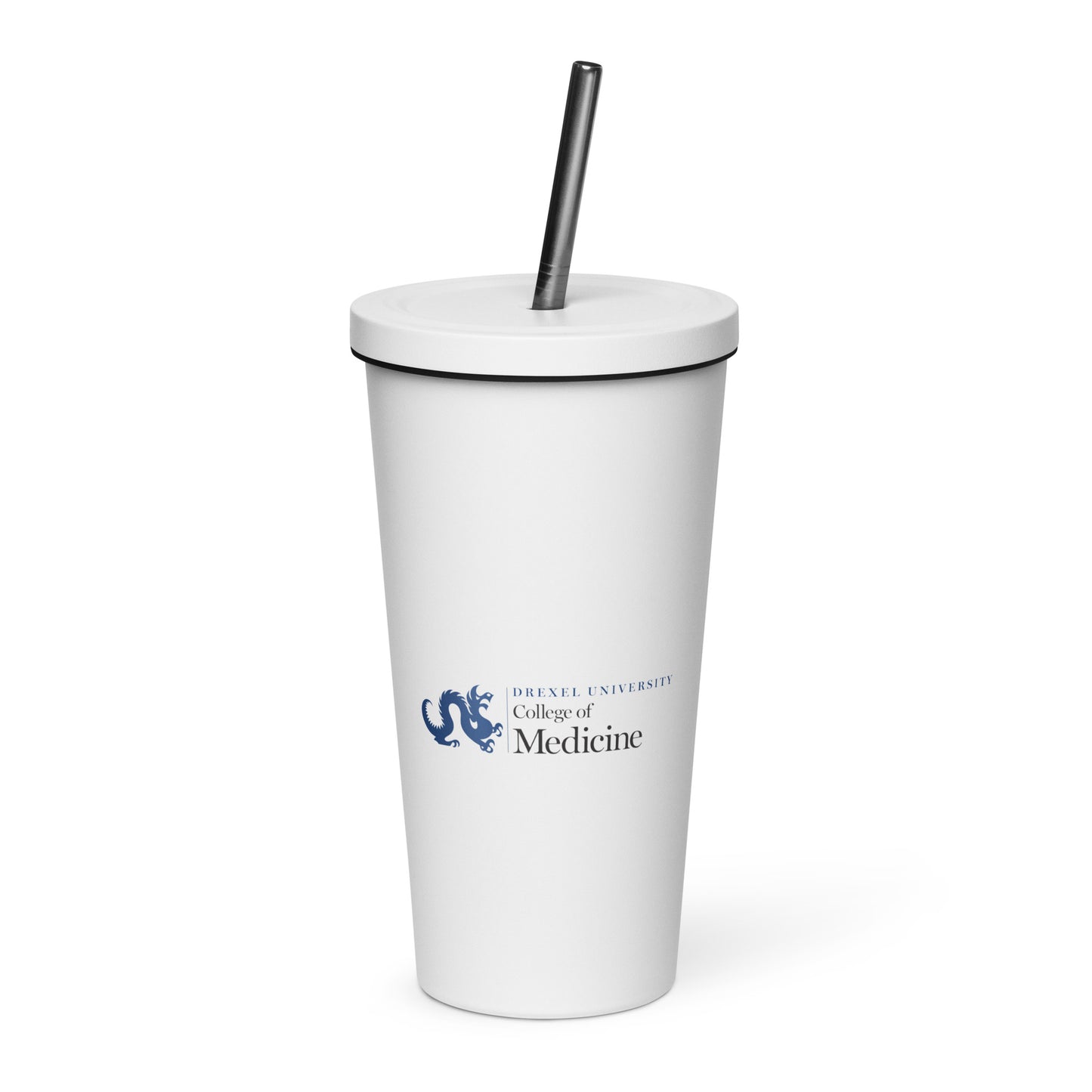 DUCOM Insulated tumbler with a straw