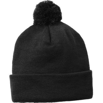 Sport-Tek Solid Pom Pom Beanie