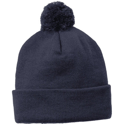 Sport-Tek Solid Pom Pom Beanie