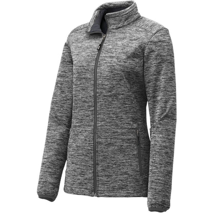 Sport-Tek Women's PosiCharge Electric Heather Soft Shell Jacket