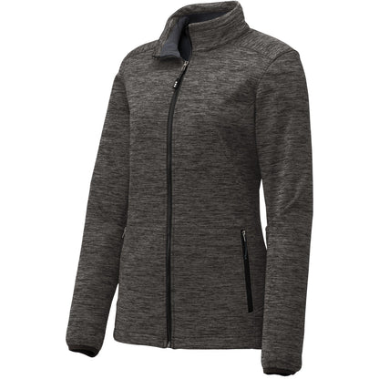 Sport-Tek Women's PosiCharge Electric Heather Soft Shell Jacket