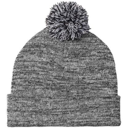 Sport-Tek Heather Pom Pom Beanie