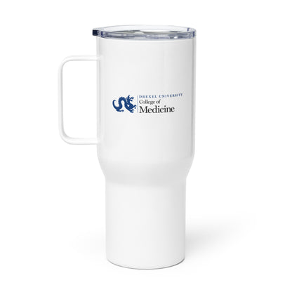 Travel mug with a handle